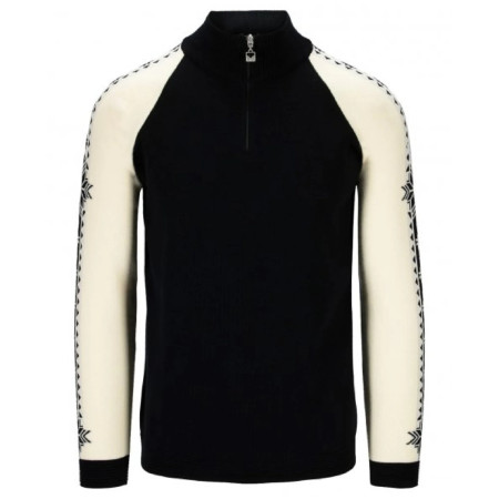 Pulover bărbați Dale of Norway Geilo Masc Sweater negru/alb Black Offwhite