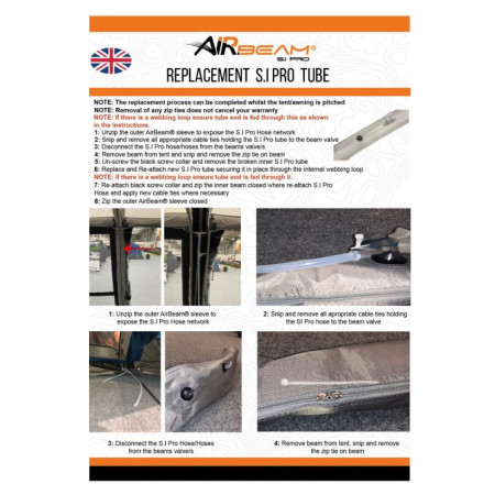 Cameră de rezervă Vango Airspeed S.I Pro Tube 685 x 10 cm - AT339