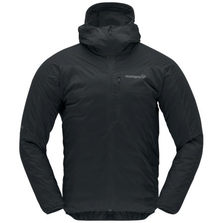 Geacă bărbați Norrona falketind aero60 Zip Hood negru Caviar Black