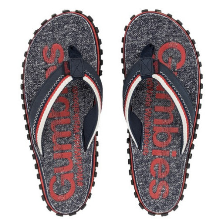 Șlapi Gumbies Cairns roșu/gri închis