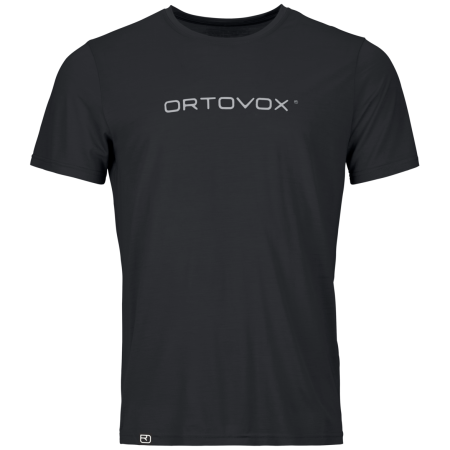 Tricou funcțional bărbați Ortovox 150 Cool Brand Ts M negru Black Raven