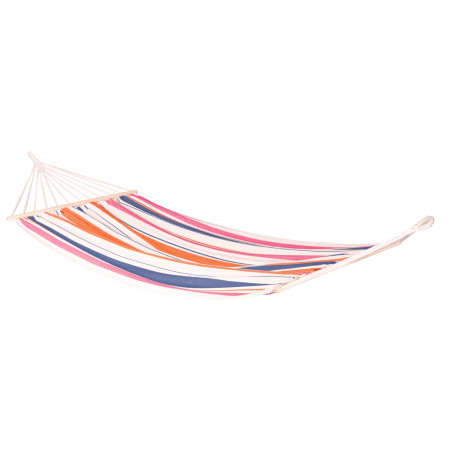 Hamac cu bare La Siesta Chillounge Single alb/portocaliu