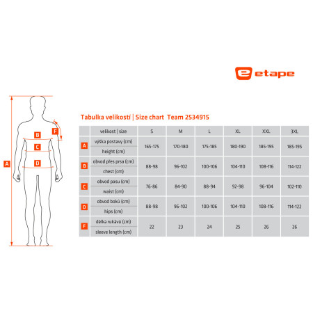 Tricou de ciclism bărbați Etape Team