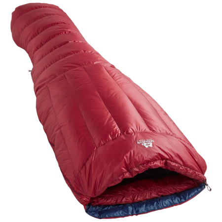 Sac de dormit de puf Mountain Equipment Xenith I Long roșu Merlot