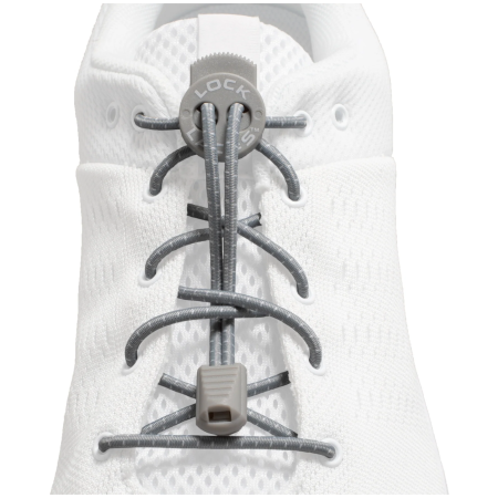 Șireturi încălțăminte Lock Laces Original gri Cool Gray