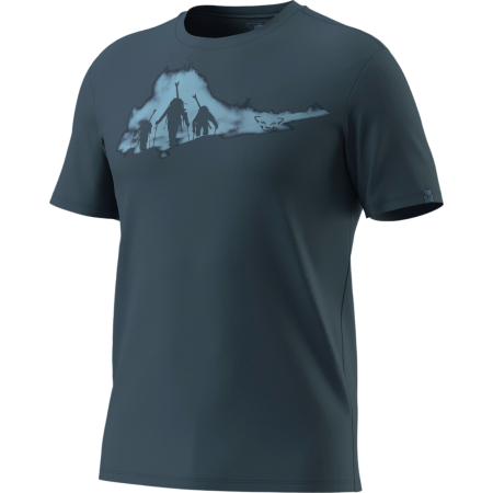 Tricou bărbați Dynafit Graphic Co T-Shirt M albastru închis 0721 - cinder/ASCENT