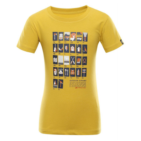 Tricou copii Alpine Pro Epono galben