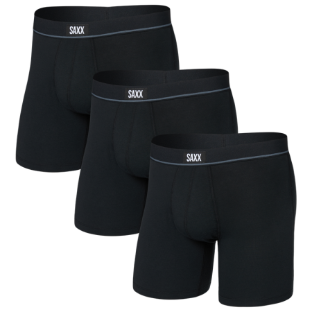Boxeri bărbați Saxx Essential Cotton Boxer Brief Fly 3Pk