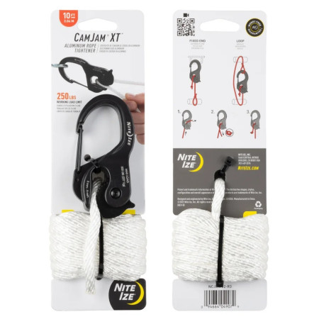 Carbinieră auxiliară Nite Ize CamJam XT Large Aluminium Cord Tightener