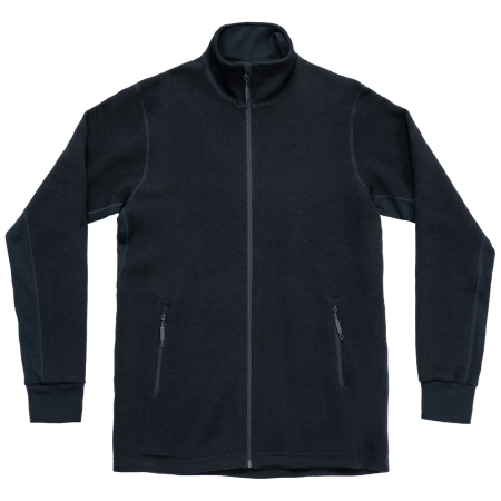 Hanorac funcțional bărbați Devold Thermo Wool Jkt Man negru Ink