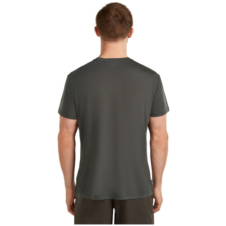 Tricou funcțional bărbați Icebreaker Merino Blend Core SS Tee Single Line Camp