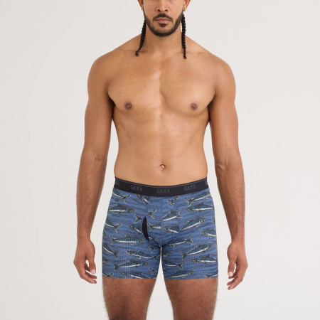 Boxeri Saxx Quest Quick Dry Mesh Boxer Brief Fly