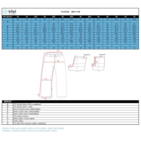 Pantaloni femei Kilpi Matty-W