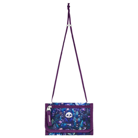 Portofel Baagl Peněženka na krk violet Jungle Panda