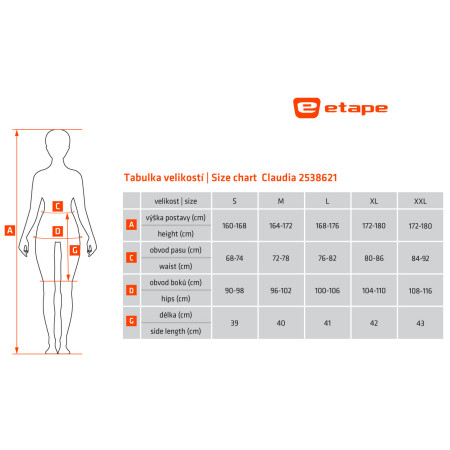 Pantaloni scurți de ciclism femei Etape Claudia