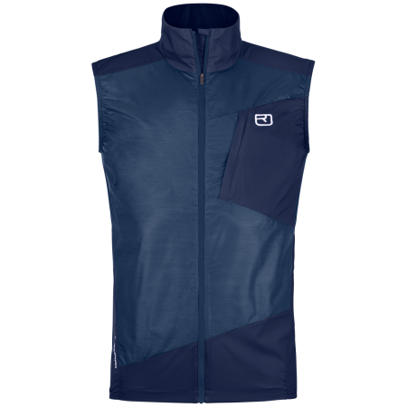 Vestă bărbați Ortovox Trace Windbreaker Vest M albastru Blue Nunatak