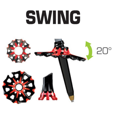 Bețe Tsl Tour Alu 2 Cross Wt Swing