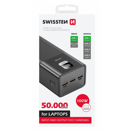 Powerbank Swissten Power Line 50000 mAh 100W