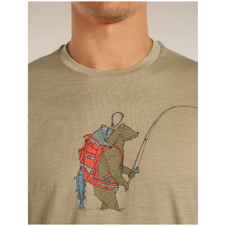 Tricou funcțional bărbați Icebreaker Merino 150 Tech Lite SS Tee Bear Catch
