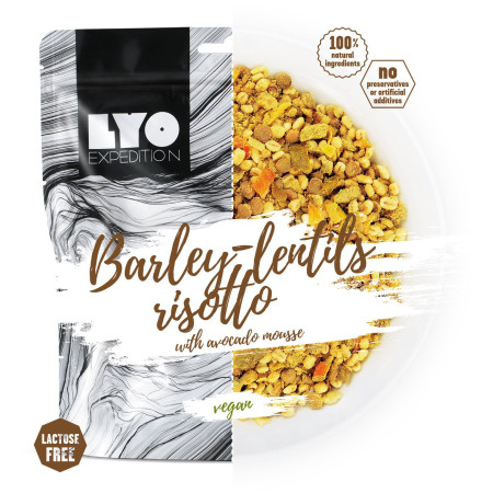 Mâncare deshitradată Lyo food Risotto cu linte și avocado