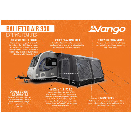 Cort frontal Vango Balletto Air 330