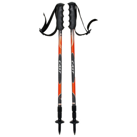 Bețe de trekking Yate Cast negru/roșu