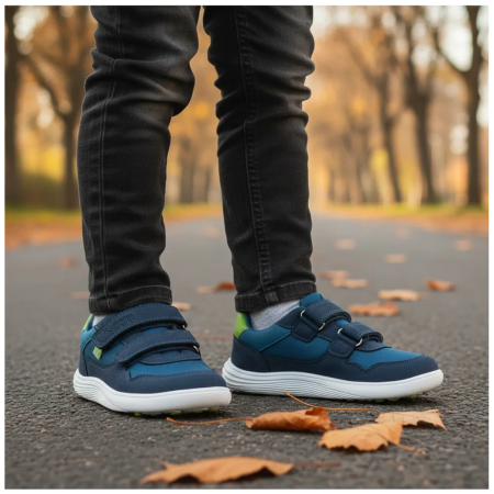 Încălțăminte barefoot all-seasons pentru copii Bugga Safi Blue