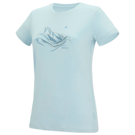 Tricou femei Regatta Womens Fingal Stretch albastru deschis Skyway