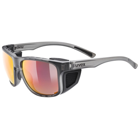 Ochelari de soare Uvex Sportstyle 312 negru/roșu Smoke Matt/Mir.Red