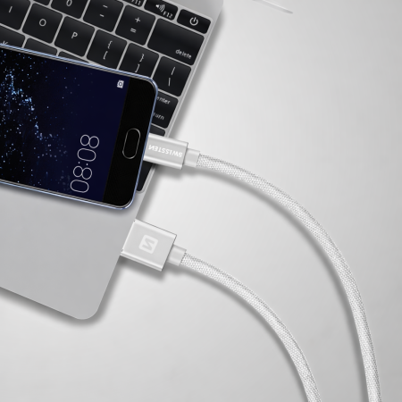 Cablul de încărcare și de date Swissten Textile USB / USB-C 1,2 m