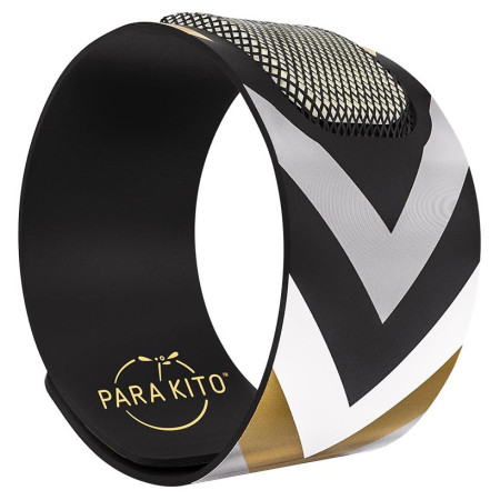 Repelent Para'Kito Párty náramek proti komárům negru/argintiu Berlin