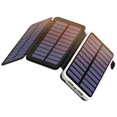 Powerbank solar OUTXE EP300 - 10000mAh negru/alb