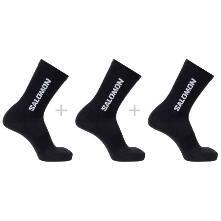 Șosete Salomon Everyday Lite Crew 3-Pack negru Black