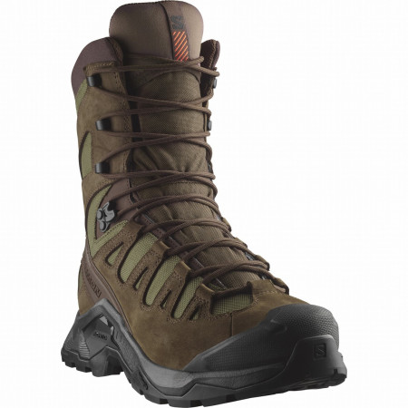 Încălțăminte bărbați Salomon Quest Tracker High Gore-Tex maro Earth Brown / Ranger Green / Black