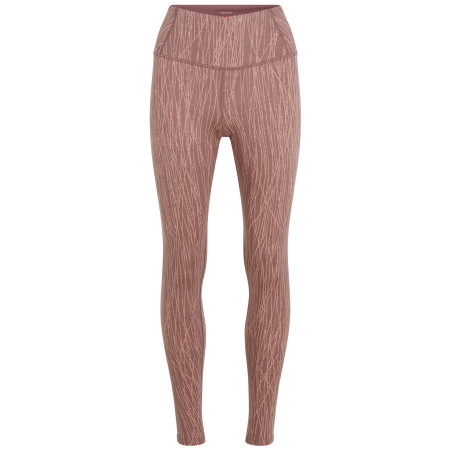 Colanți femei Icebreaker Women Merino 260 Tech Vertex High Rise Leggings Delta Lines AOP maro Summit/Blush/J