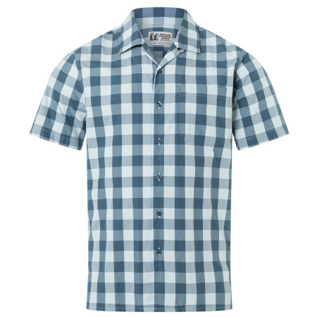 Cămașă bărbați Marmot Muir Camp Novelty SS albastru/alb