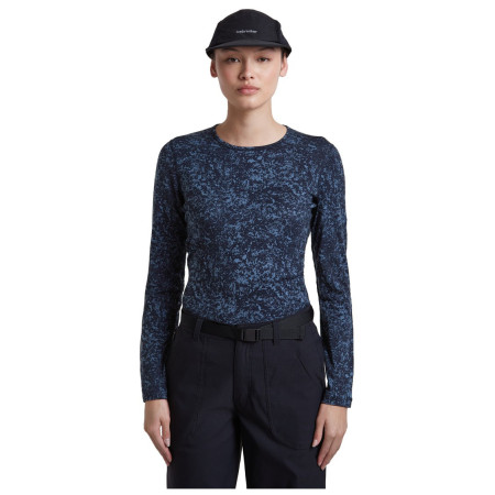 Tricou funcțional femei Icebreaker Women M 200 Oasis LS Crewe Moss BloomAOP