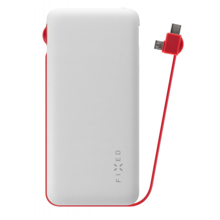 Powerbank Fixed Zen 10 000 mAh - microUSB/USB-C alb