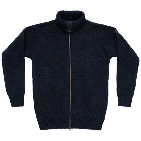 Bluză Devold Nansen Wool Cardigan albastru închis Navy