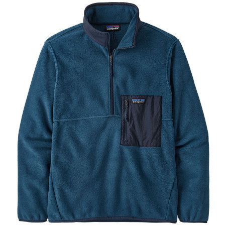 Geacă bărbați Patagonia Microdini Pullover 1/2 Zip albastru închis
