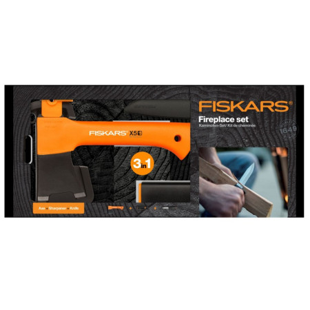 Set de ustesile Fiskars X5 Fireplace set