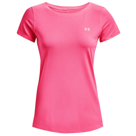 Tricou funcțional femei Under Armour HG Armour SS roz/vișiniu Pink Punk/Metallic Silver
