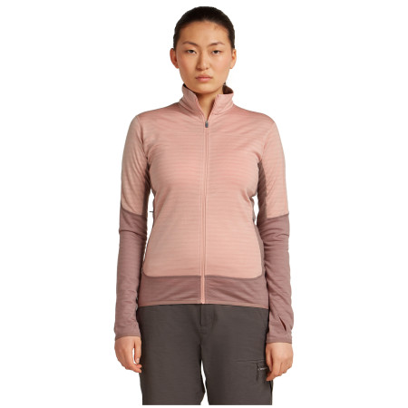 Hanorac funcțional de damă Icebreaker Women Merino Blend 300 RealFleece™ Descender LS Zip