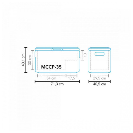 Cutie frigorifică Mestic Coolbox Compressor MCCP-35 AC/DC