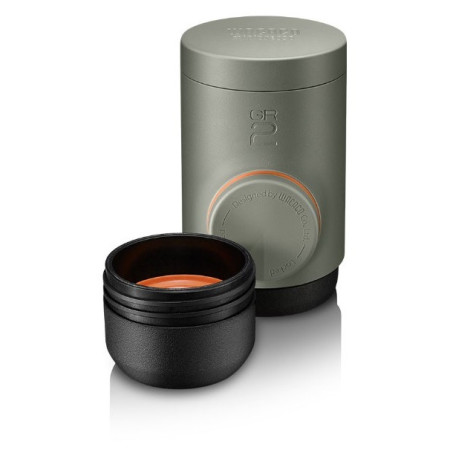 Aparat de cafea pentru călătorii Wacaco Minipresso na mletou kávu argintiu šedá