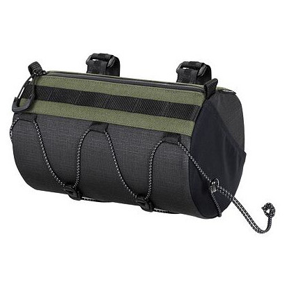 Geantă pentru ghidon Topeak Tubular BarBag negru/verde zelená