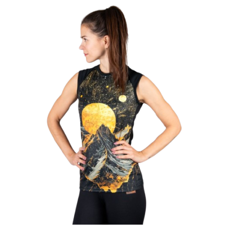 Maiou femei Drexiss Full Golden Summit Coolmax negru/galben