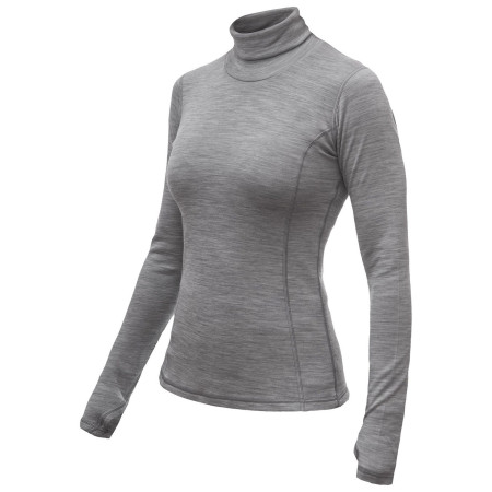 Tricou funcțional femei Sensor Merino Bold Roll Neck dl.rukáv gri