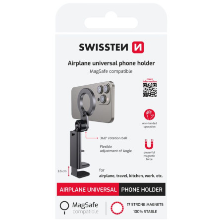 Suport pentru telefon Swissten Universal phone holder (MagSafe compatible)