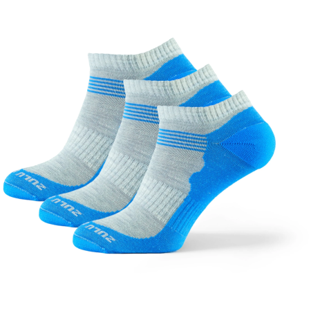 Șosete Zulu Merino Summer 3-pack albastru/gri blue/grey